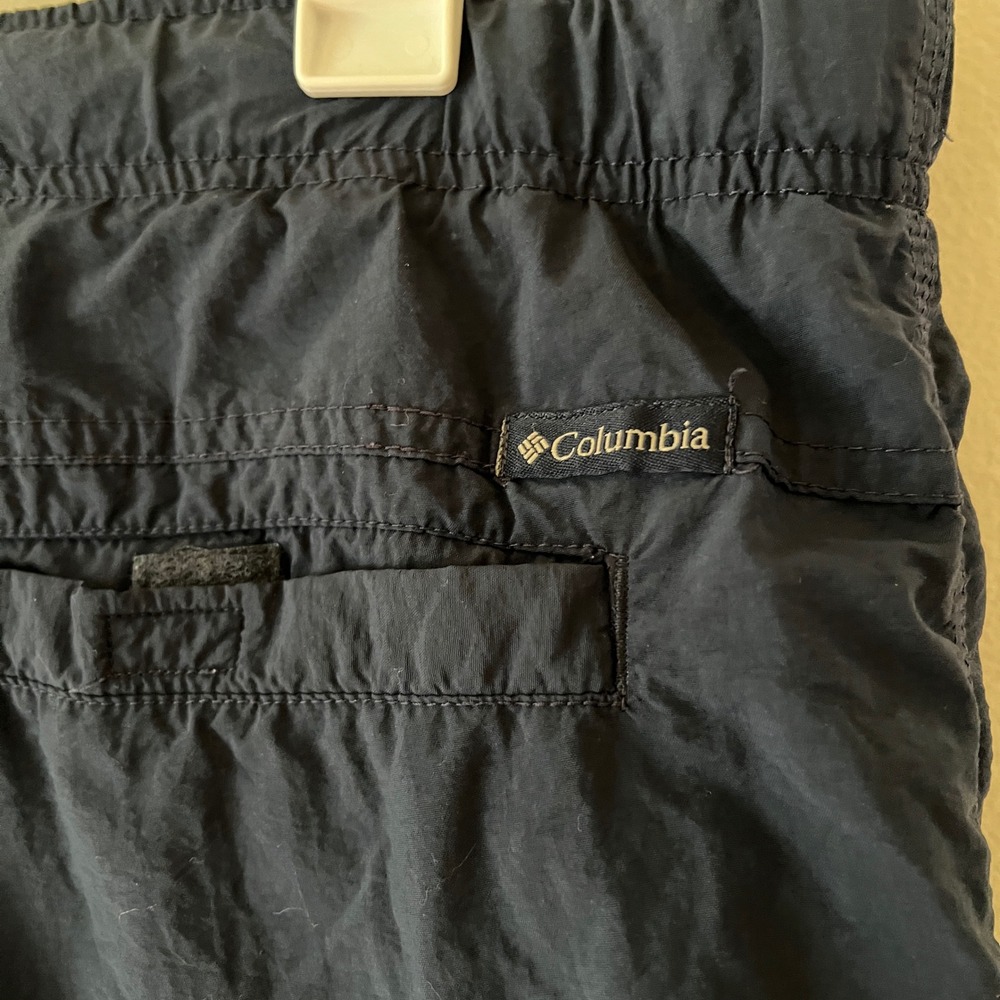 Columbia Mens Packable Cargo Shorts Large 34" Navy Hiking Outdoor Gorp Fishing - Picture 13 of 16